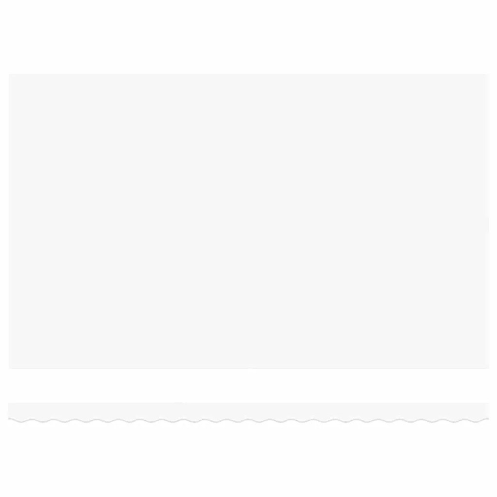 Behúzható napellenző Fehér 500 × 350 cm szövet