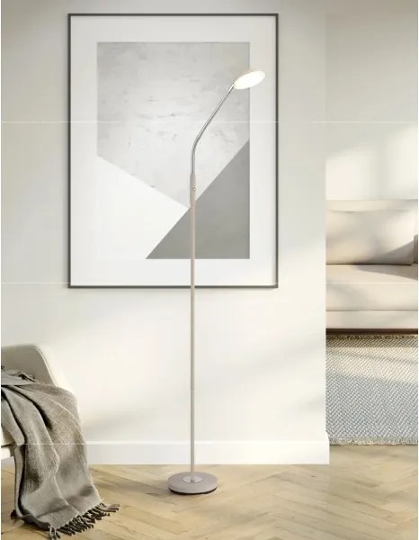 Globo 58504SSA - SILVIO LED, érintésvezérelt, dimmelhető állólámpa LED/6,5W/230V bézs