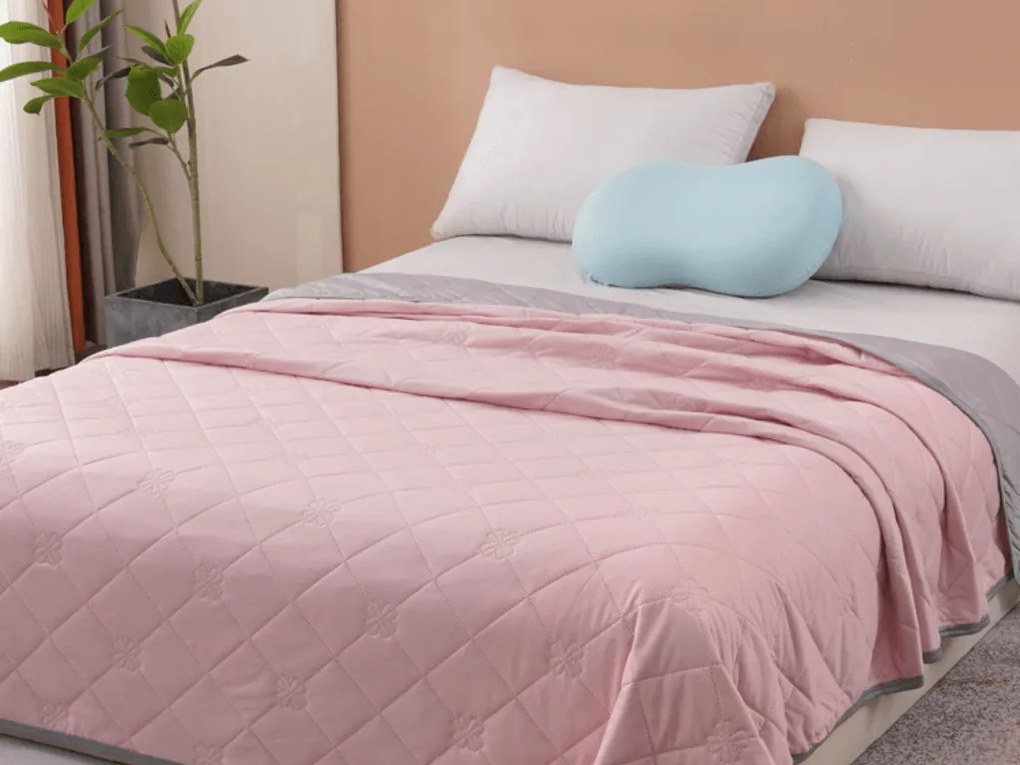 Hűsítő nyári paplan ELARIA, rózsaszín Méret: 200 x 220 cm