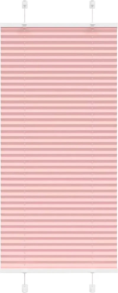 vidaXL pliszírozott redőny rózsaszín 60x100 cm szövetszélesség 59,4 cm