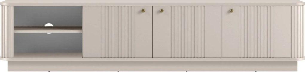 Vesper szafka RTV 187 cm - kasmír / arany fogantyúk