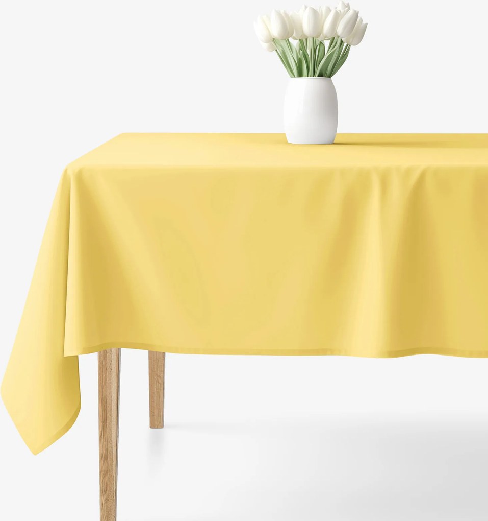 Goldea szögletes terítő 100% pamutvászon - sárga 120 x 140 cm