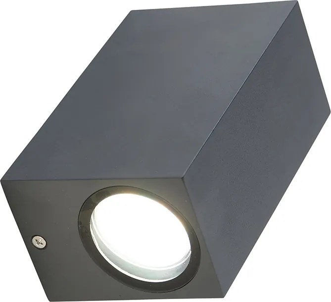 Okos fali lámpa sötétszürke IP44, 2 db Wifi GU10 izzóval - Baleno