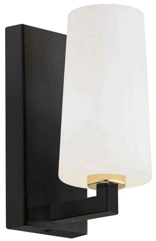Argon Argon 8056 - Fali lámpa CAMELOT PLUS 1xE27/15W/230V fekete/fehér/arany AR8056