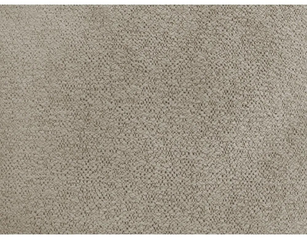 Bézs zsenília kinyitható-tárolóhelyes sarokkanapé (jobb oldali-heverő résszel) Roxelane – Bobochic Paris