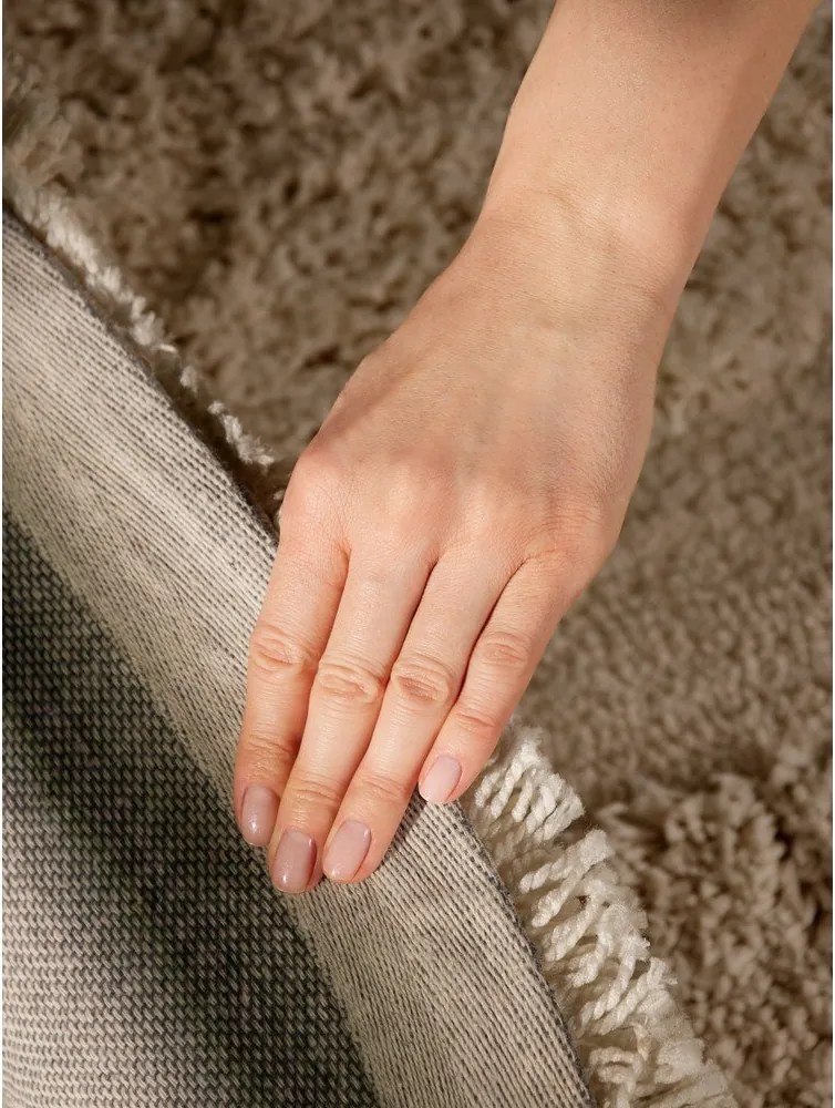 Bézs kézi szövésű kerek szőnyeg ø 160 cm Lambeth Jasper – Ted Baker