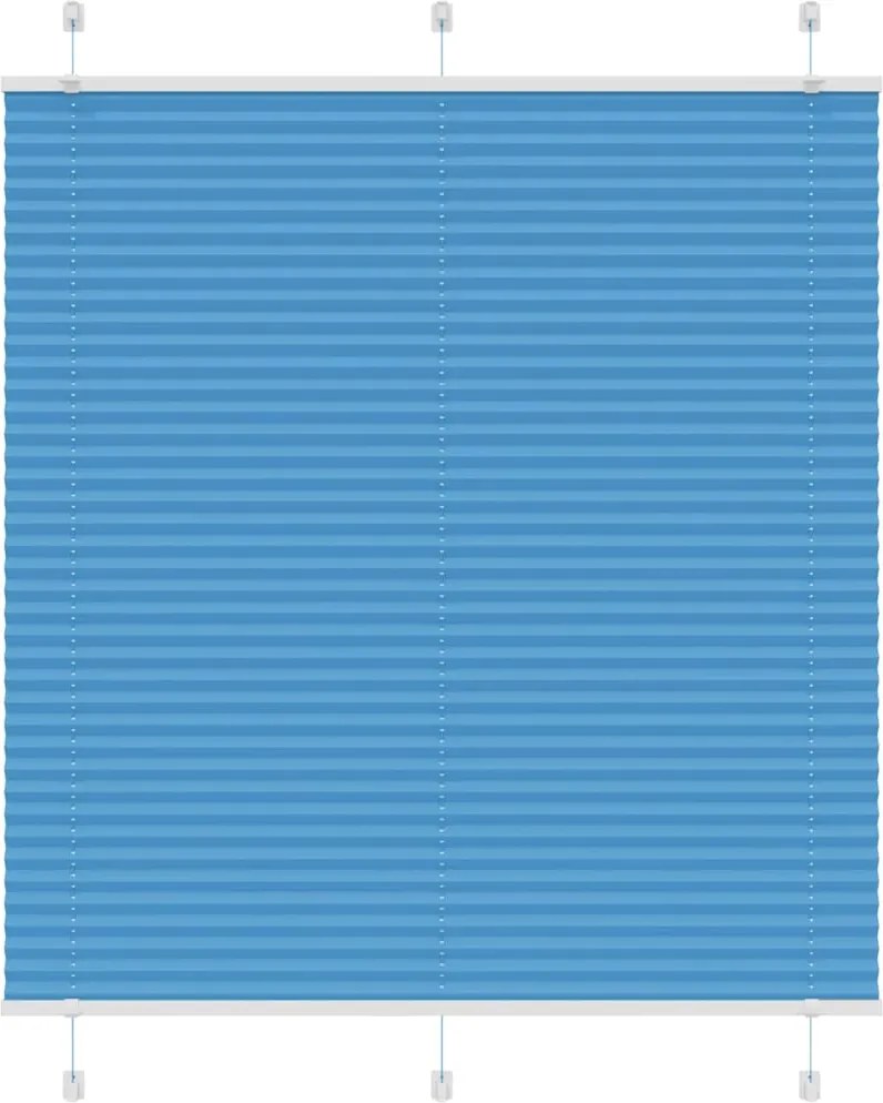 vidaXL pliszírozott redőny kék 115x150 cm szövetszélesség 114,4 cm