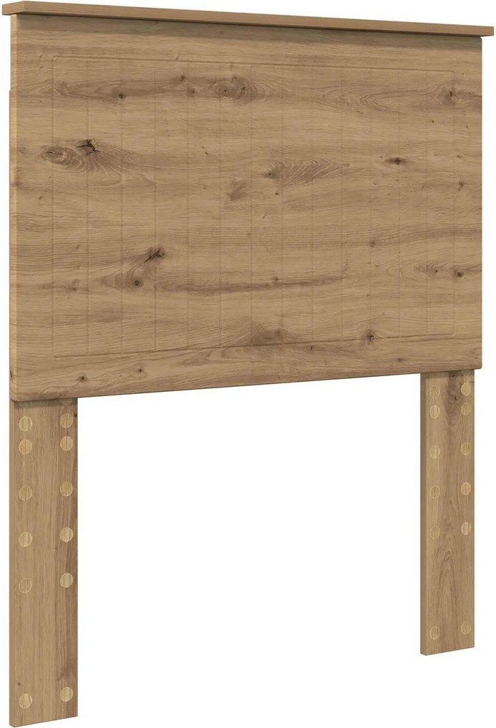 vidaXL Fejtámla fejtámlával Artisan tölgy 80 cm Faanyag