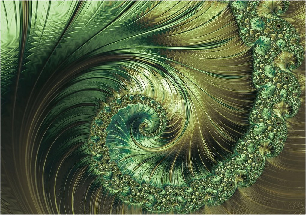Fotótapéta Fraktál spirál Fibonacci A természet harmóniája 250x175 +ragasztó