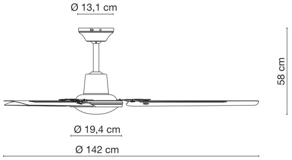 Globo 310 - Mennyezeti ventilátor FERRO