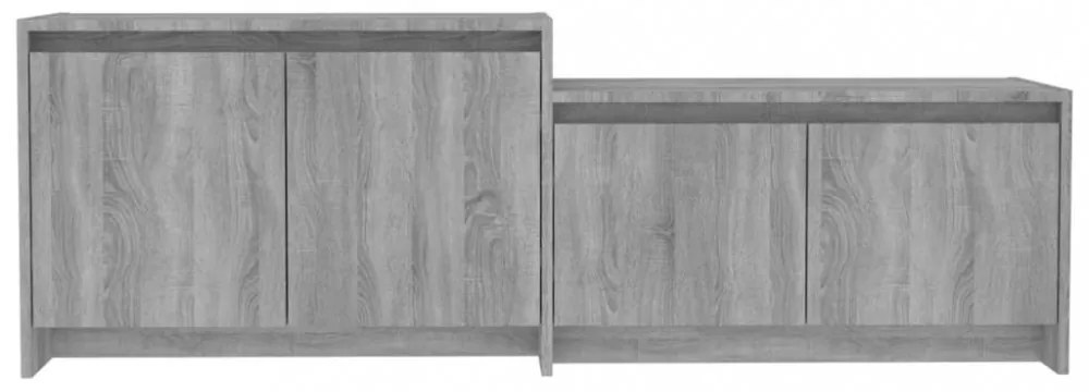szürke sonoma szerelt fa TV-szekrény 146,5x35x50 cm