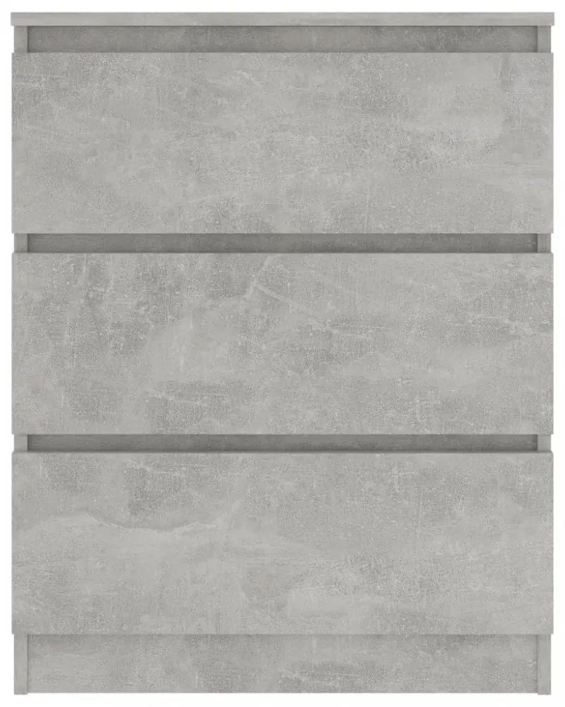betonszürke szerelt fa tálalószekrény 60 x 35 x 76 cm