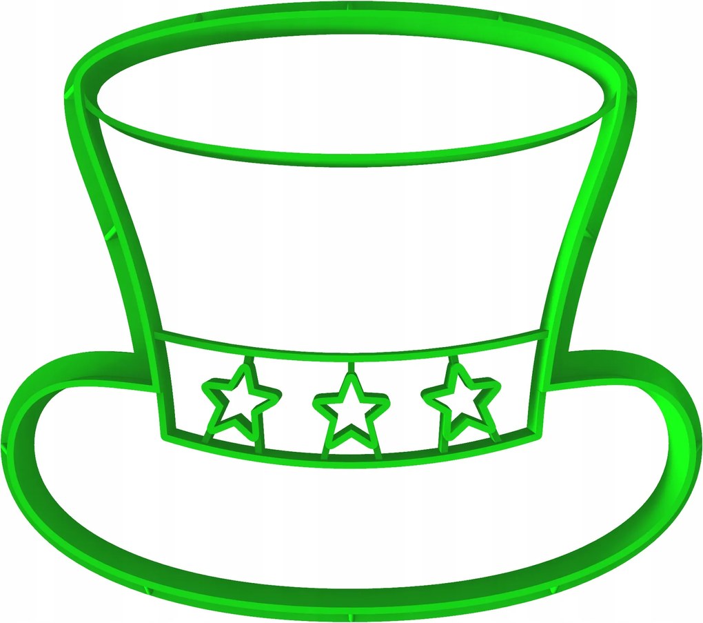 Foremka Lyukasztó Sütemény- és Mézeskalácsvágó Szilveszter Kalap 8cm