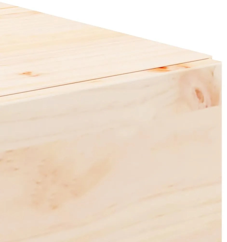 Éjjeli asztal 2 pcs Barna 42 x 32.5 x 40 cm Tömör fenyőfa