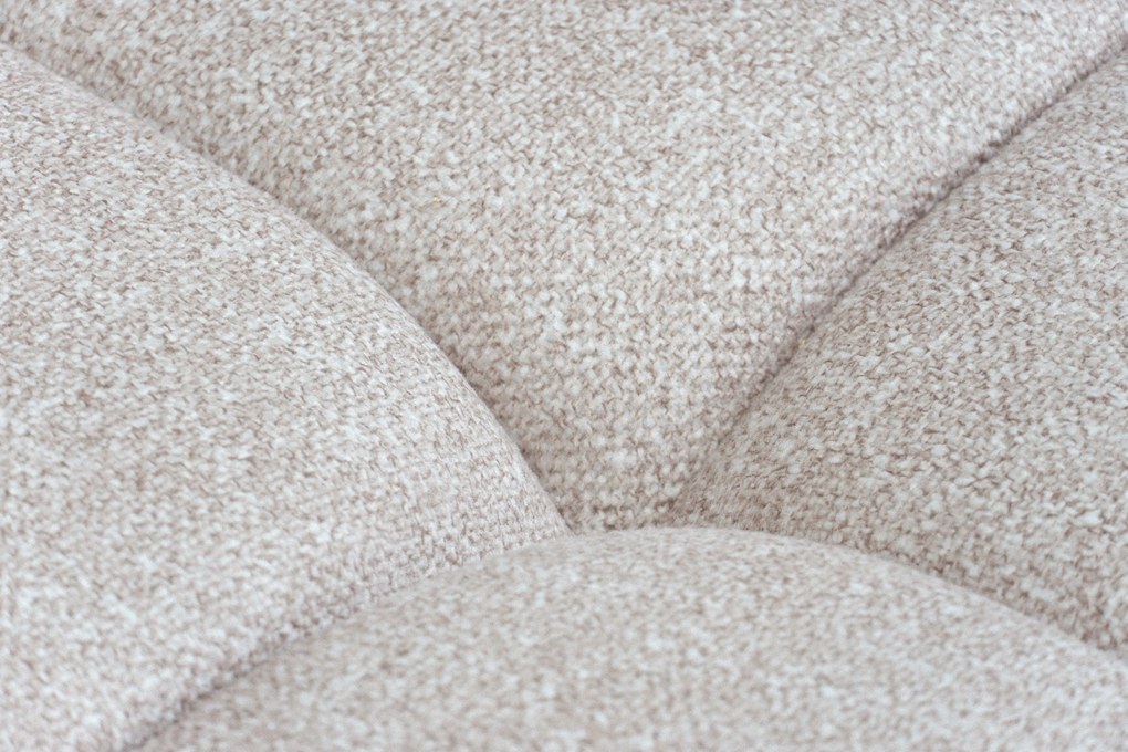 Lerio ágyazható jobbos sarokkanapé - világos bézs vízlepergető kötött szövet Blur 02