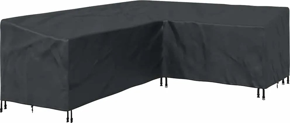 vidaXL Bútor takaró Fekete 260 x 210 x 80 cm 600D Oxford Szövet