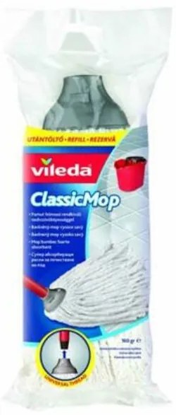 Gyorsfelmosó, nyél nélkül, pamut, VILEDA Classic Mop, fehér (KHTV55)