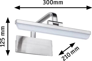 Paulmann 95571 - LED/6W képvilágító lámpa RENAN 230V 30 cm matt króm