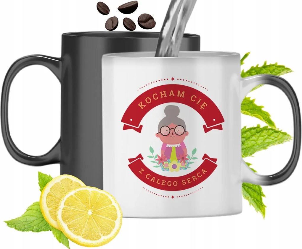 Mágikus Bögre Nagymamáknak Színváltós Nyomtatott Fényképpel