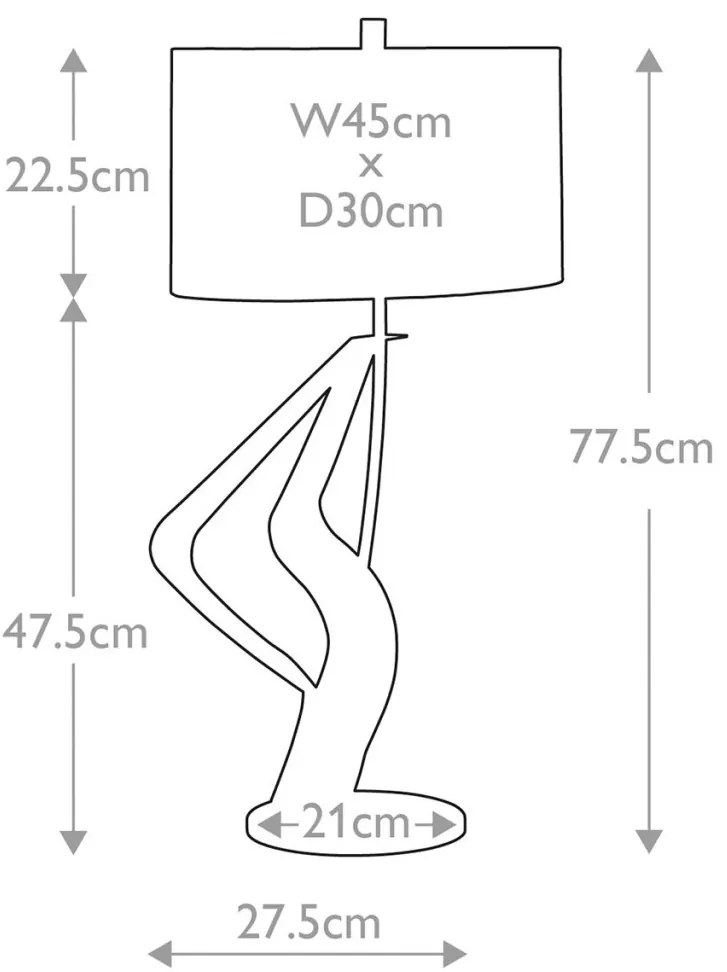 Asztali Lámpa Fekete ELSTEAD RIBBON-TL