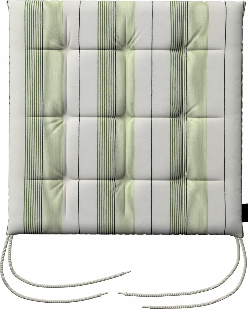 Károly székpárna 40x40 zöld csíkos