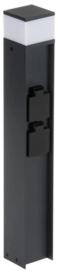 Kanlux Kanlux 38765-Kültéri lámpa 2 aljzattal DASTEN 1xG9/11W/230V 50 cm IP44 fekete KX2582