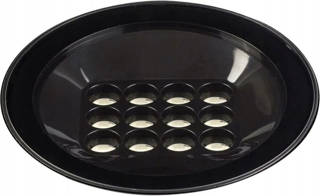 Faro TRAS-25 Led süllyesztett lámpa, fekete, 25W, 3000K, IP67, IK10, 40°