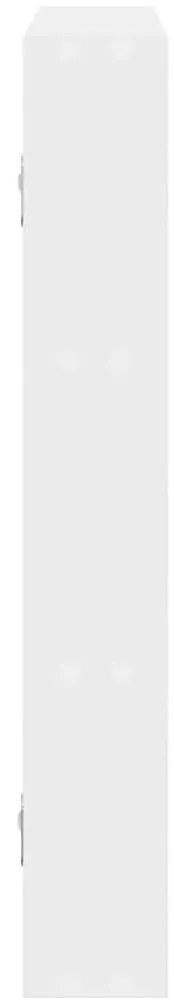 fehér szerelt fa fali polc 43 x 9 x 60 cm