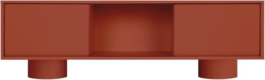 Terrakotta színű TV-állvány 160x48x42 cm Taro – noo.ma