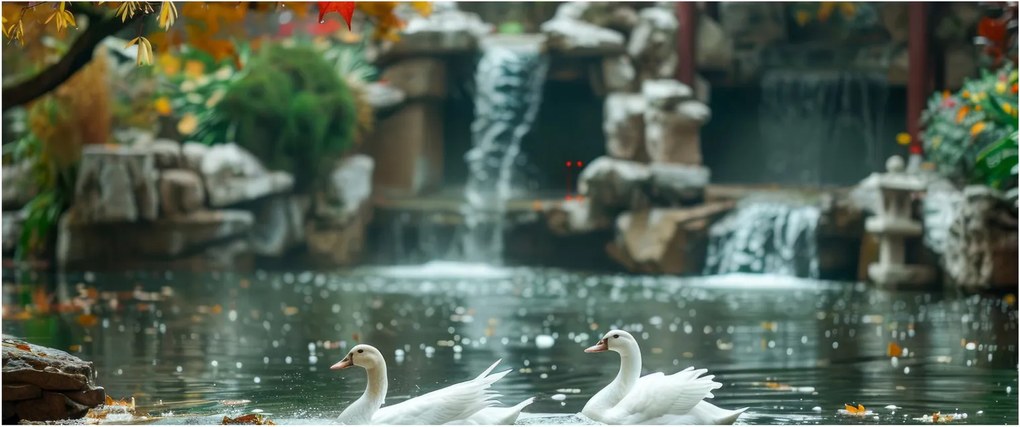 Kép - Ázsiai tó (120x50 cm)