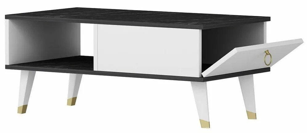 Delux Black and White dohányzóasztal