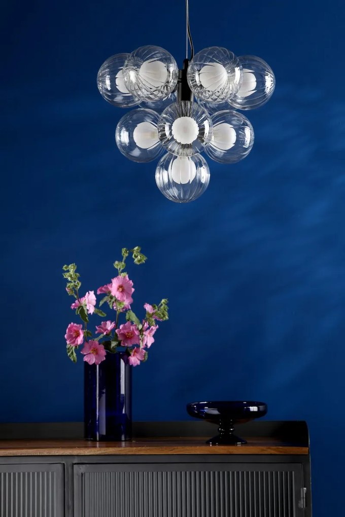 Dar Lighting modern függeszték vine matt fekete darvin2322-20