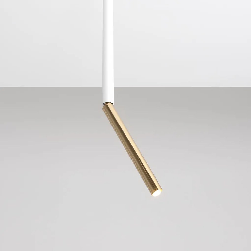 ALDEX 1067PL_G_M STICK Hengeres Mennyezeti Lámpa Fehér, Arany G9 IP20