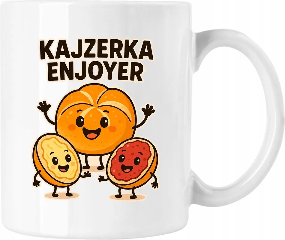 Bögre Kajzer Enjoyer Fehér 330ml