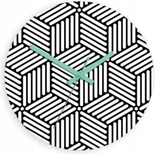 Modern stílusú falióra Akril Hektor 30 cm Kerek Kvarc