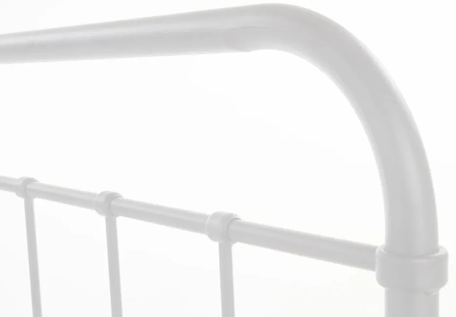 Fehér Fém Ágykeret 120x200 cm PABLO