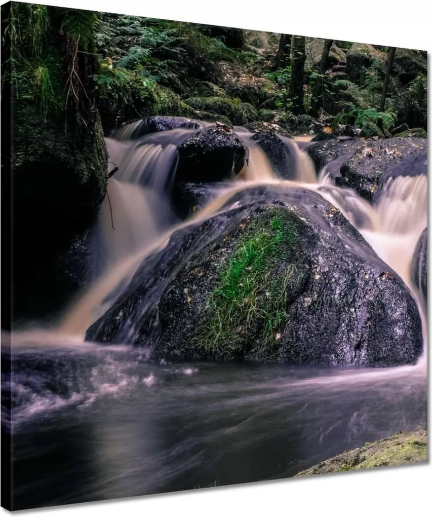 Vászonkép 40x40 Folyó víz a patakban