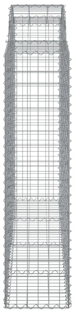 13 db íves horganyzott vas gabion kosár 200x50x160/180 cm