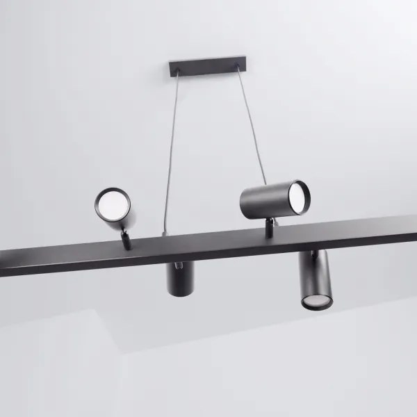 BRILAGI - LED RGBW dimmelhető, kábelen függesztett csillár SELE 6xGU10/6,5W/230V fekete