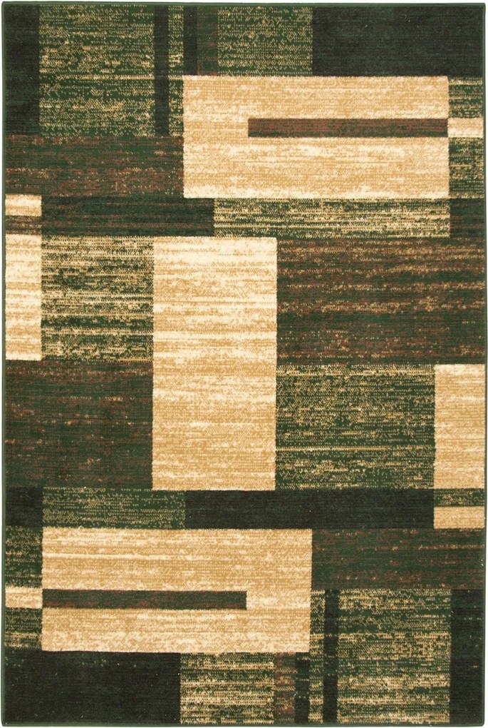 Olcsó Szőnyeg Nappaliba Palackos Zöld Bézs Gold 60x110 cm