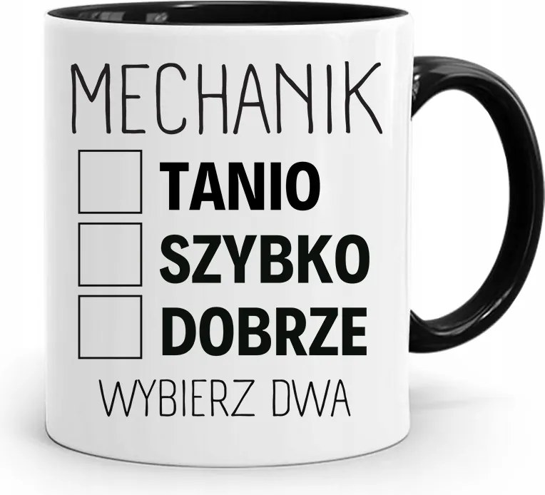 Bögre Fekete Ajándék Szerelőnek Válasszon Kettőt fényképes nyomattal