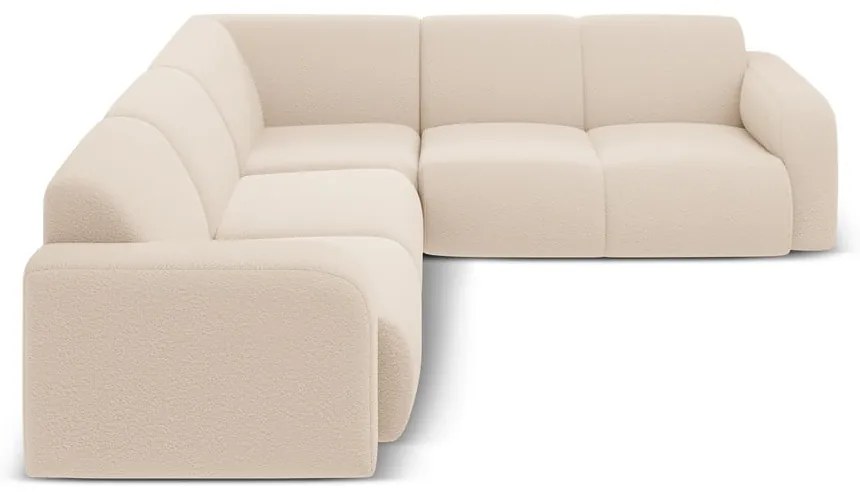 Bézs buklé sarokkanapé (variálható-L alakú) Molino – Micadoni Home