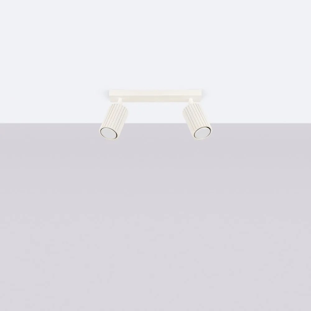 Krémszínű spotlámpa 6,5x30 cm Gleam – Sollux