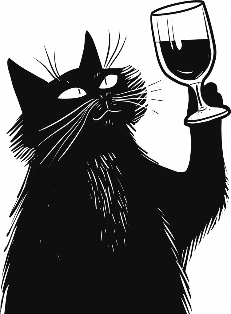 Poszter 40x55cm Macskavirtuóz