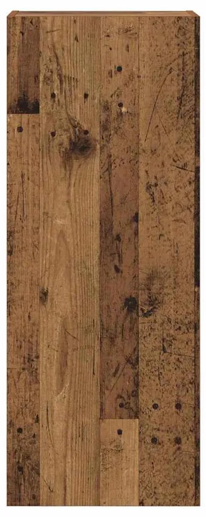 vidaXL TV Fali Szekrény Öreg fa 40,5 x 30 x 102 cm Faanyag