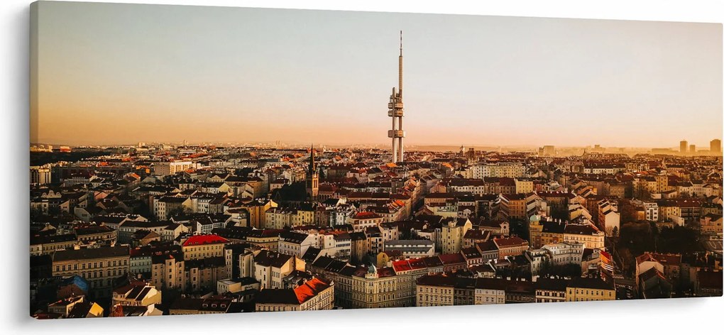 Naplemente Zizkov felett (120x50 cm)