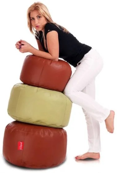 Babzsák Classic S világosbarna 75L eco-bőr TiaHome