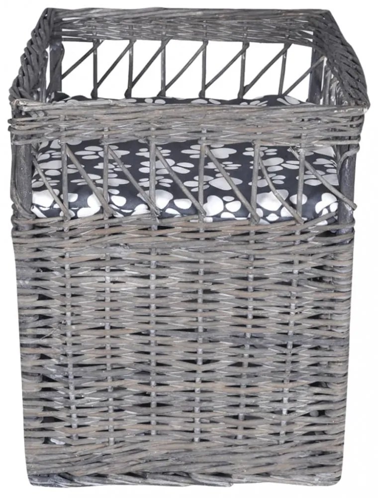 Szögletes macsa ház/ macska ágy párnával