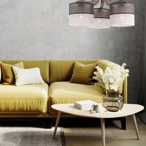 Felületre szerelhető csillár ANDREA 3xE27/60W/230V