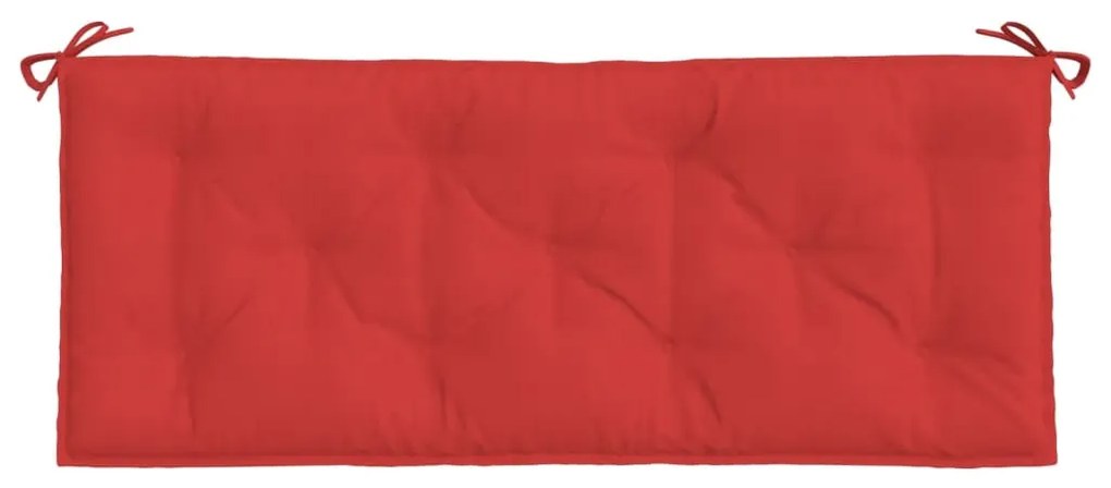2 db piros oxford szövet kerti padpárna 120 x 50 x 7 cm